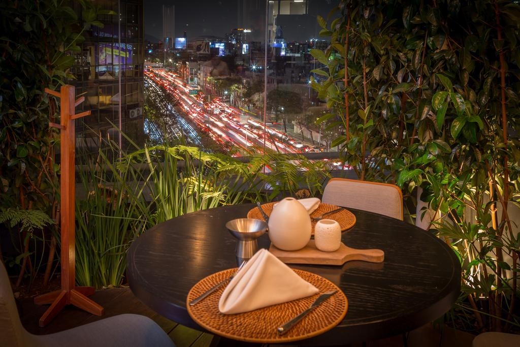 Suites Contempo Mexico City Exterior photo View from the restaurant